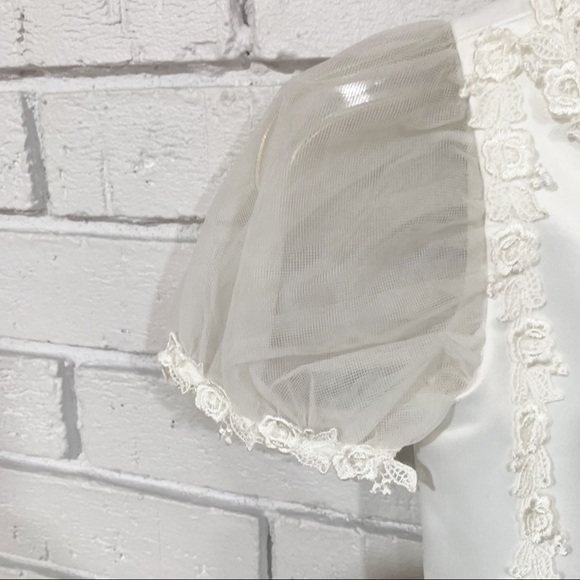 Storybook Heirlooms Girls White Cascading Dress - Picture 7 of 10